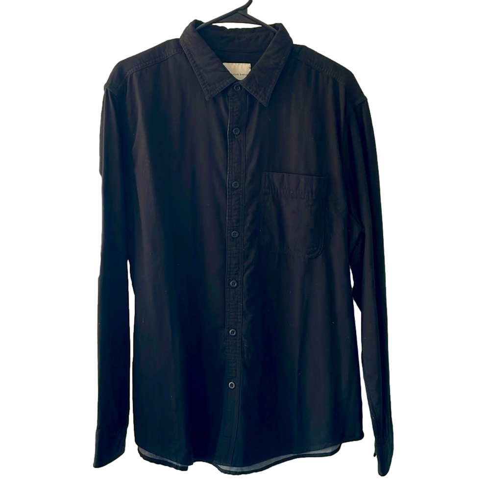 American Eagle Black Longsleeve button down Size L